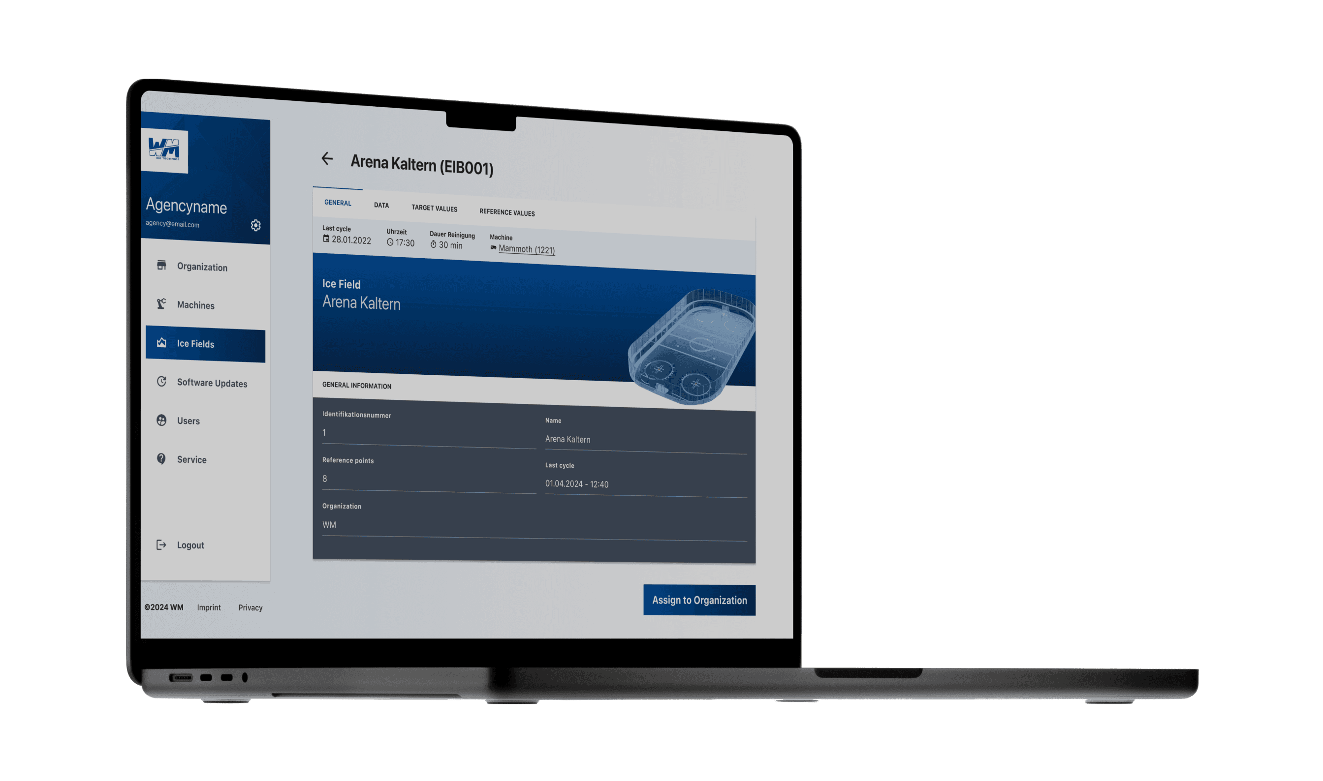 WM - IoT Plattform für vernetzte Eisbearbeitungsmaschine