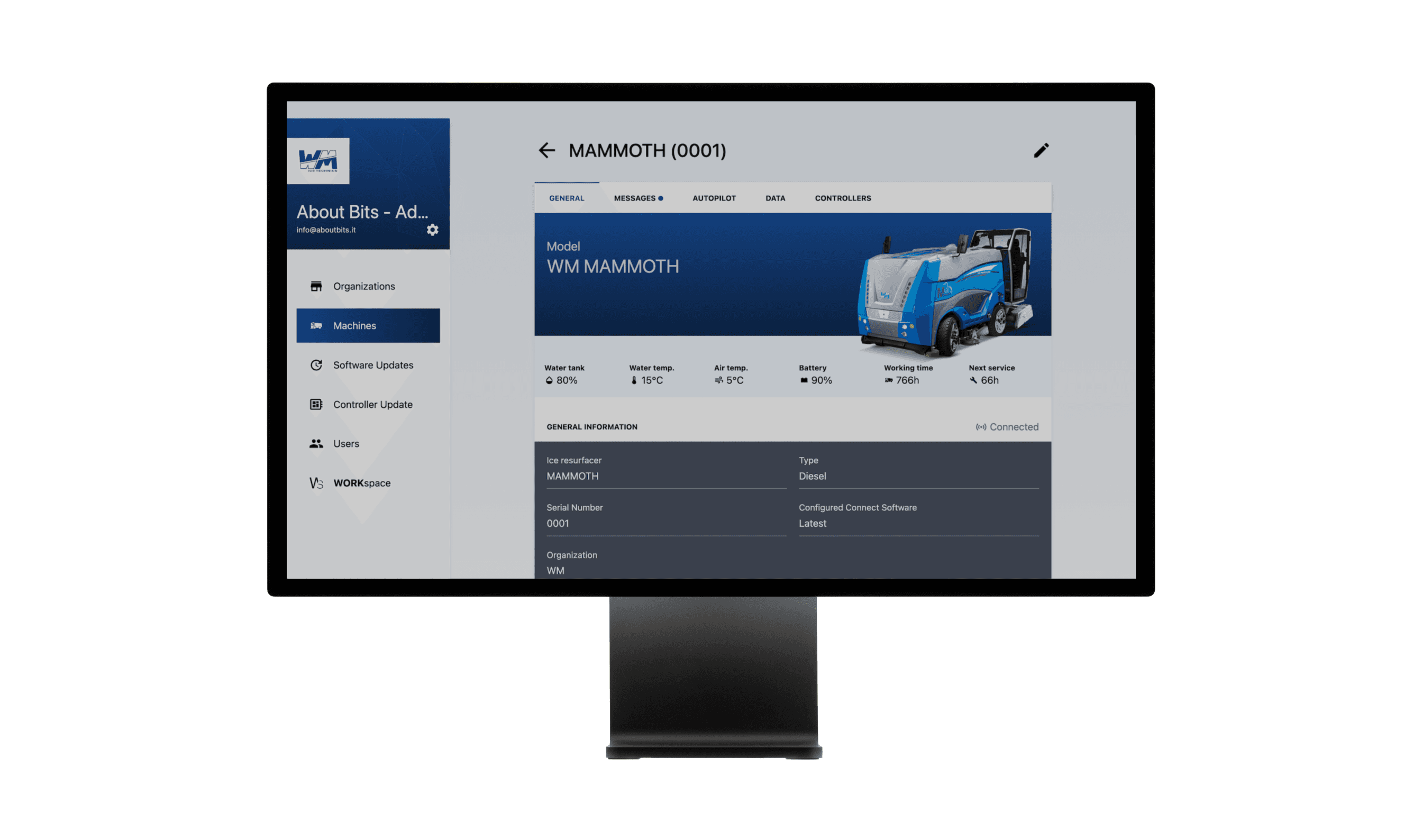 WM - IoT platform for connected ice processing machines